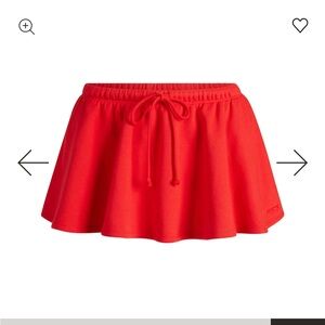 SKIMS Vibrant Red Mini Skirt